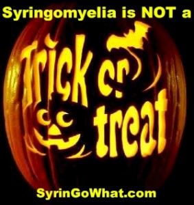 Syringomyelia, Trick or Treat - SyrinGoWhat.com